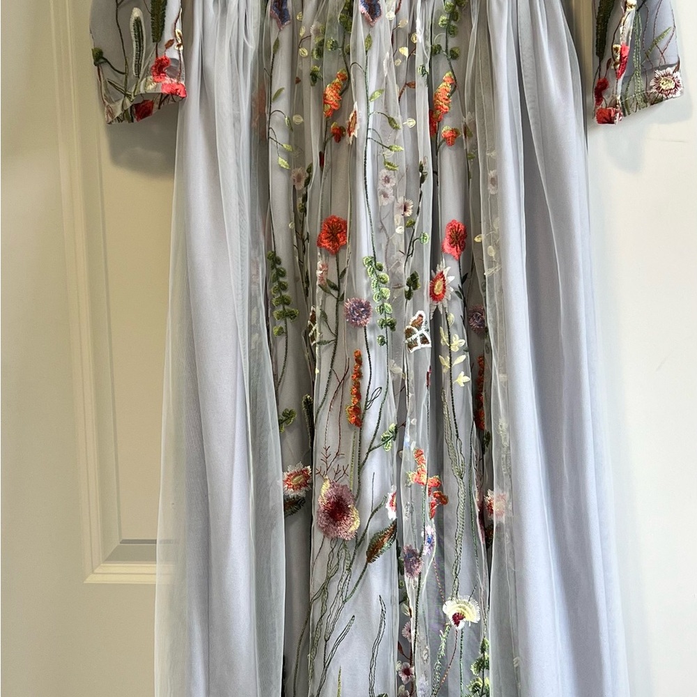 Dainty Jewells - Floral Embroidered Maxi Dress